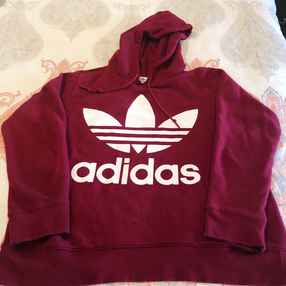 ADIDAS Trefoil Burgundy Sweatshirt
